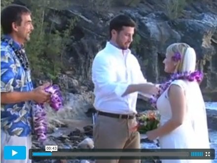 Wedding at Shipwreck Beach on Kauai