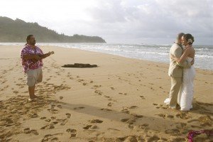 Kauai beach wedding music